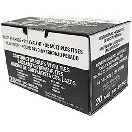 Petoskey Plastics Petoskey Plastics 9496498 FG-P9934-01A 42 gal 3 Mil Economy Trash Bag 9496498